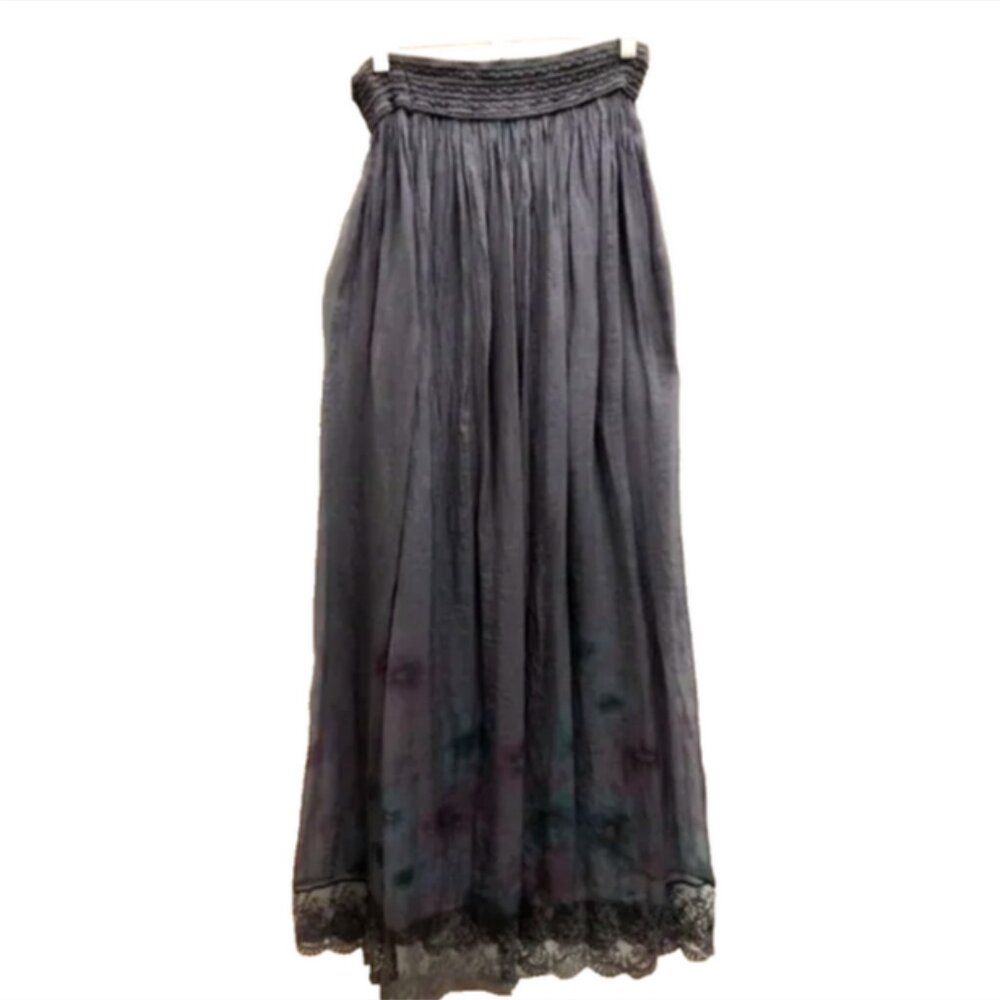 Nicole Silk Floral Maxi Skirt